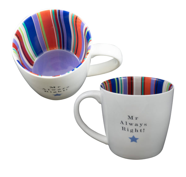 Mr Always Right Inside Out Mug - Inside Out Mugs from thetraditionalgiftshop.com