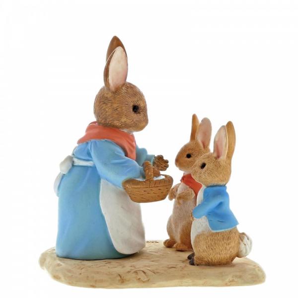 Mrs Rabbit, Flopsy & Peter Mini Figure - Beatrix Potter from thetraditionalgiftshop.com