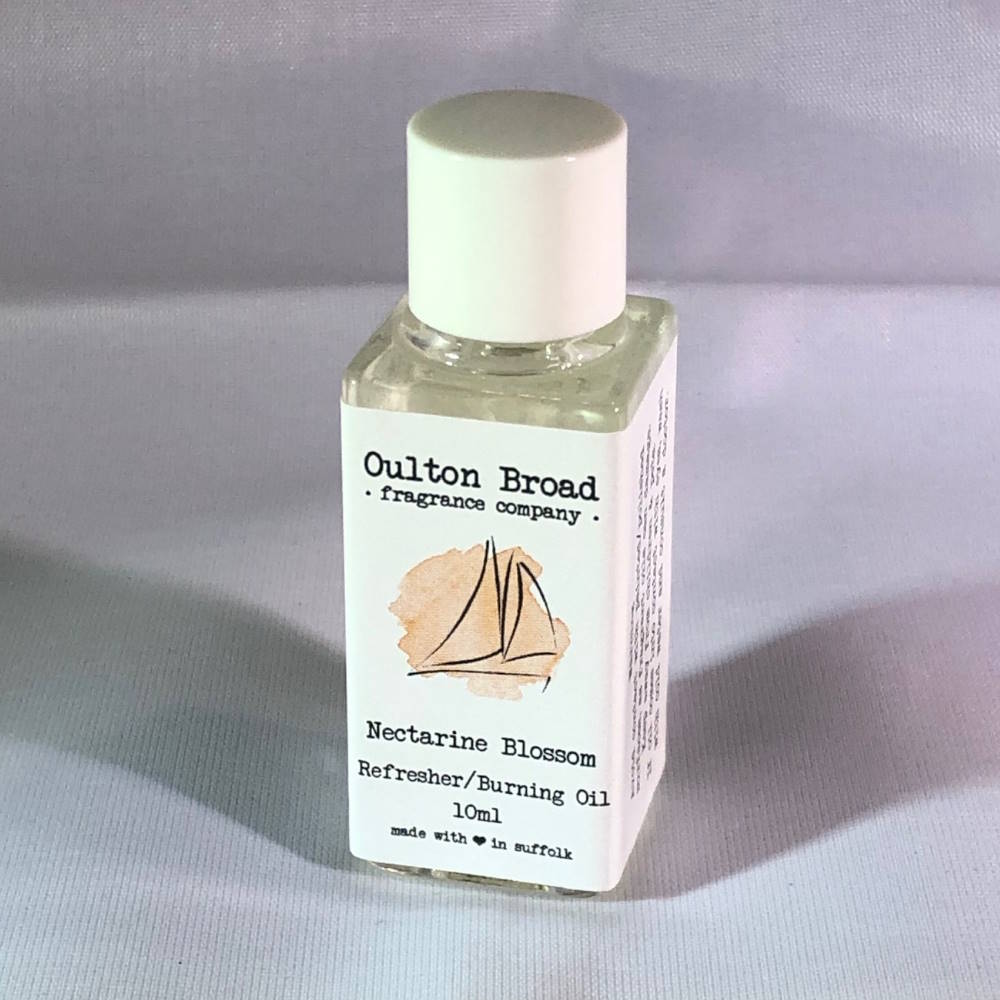 Nectarine Blossom Fragrance Oil (10ml) - Oulton Broad Fragrance Company from thetraditionalgiftshop.com