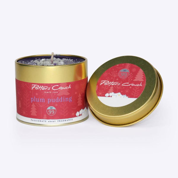 No. 99 Plum Pudding Fragranced Candle in Tin - Potters Crouch from thetraditionalgiftshop.com