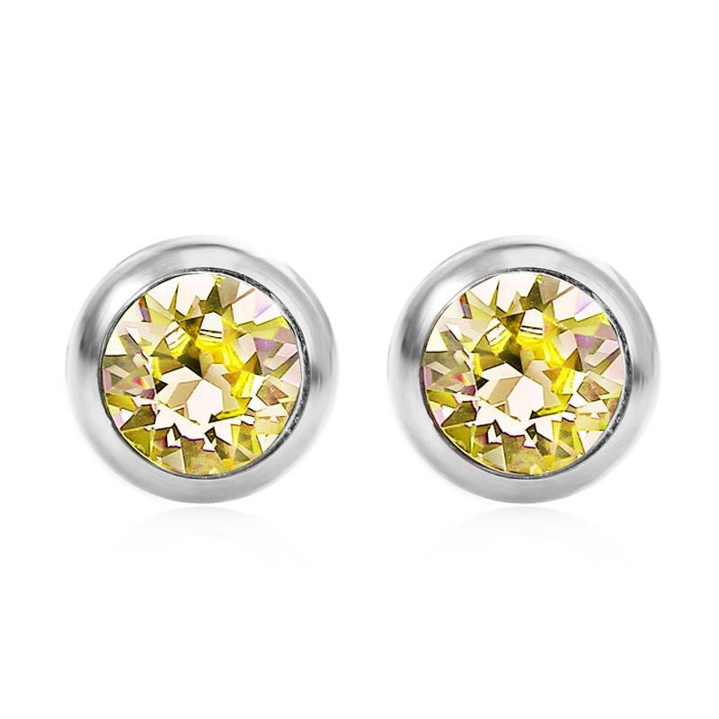 November Solitare Birthstone Earrings