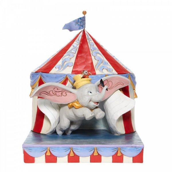 Over the Big Top (Dumbo Flying Out of Circus Tent) - Disney Traditions from thetraditionalgiftshop.com