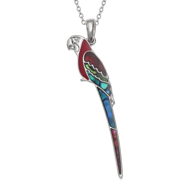 Parrot Paua Shell Necklace - Tide Jewellery from thetraditionalgiftshop.com