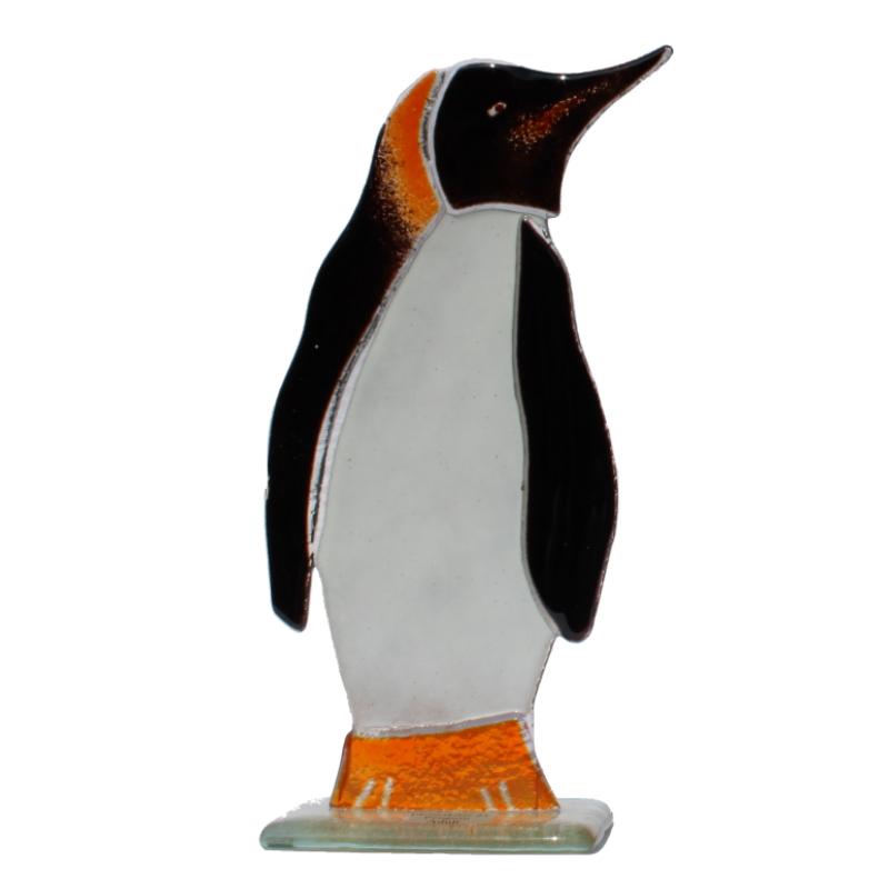 Penguin Adult Fused Glass Ornament