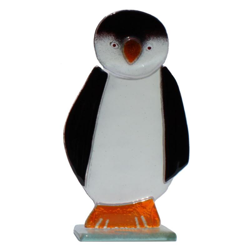 Penguin Chick Fused Glass Ornament - D&J Glassware Fused Glass from thetraditionalgiftshop.com