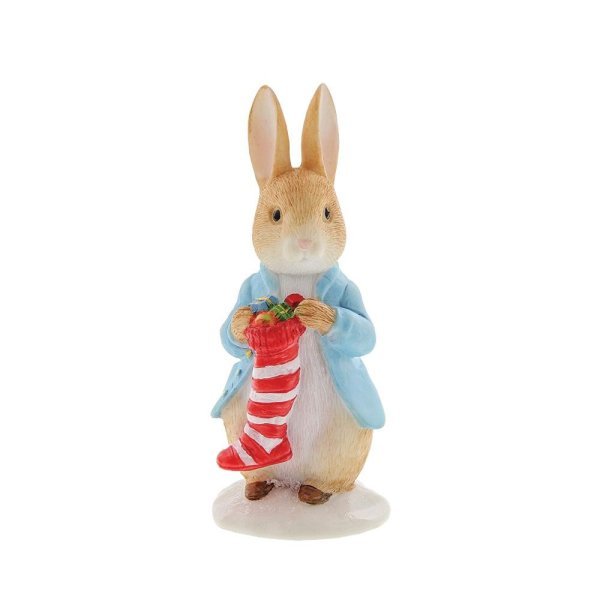 Peter Rabbit With His Stocking - Beatrix Potter from thetraditionalgiftshop.com