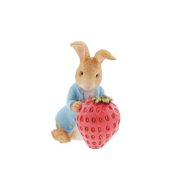 Peter Rabbit With Strawberry - Beatrix Potter from thetraditionalgiftshop.com
