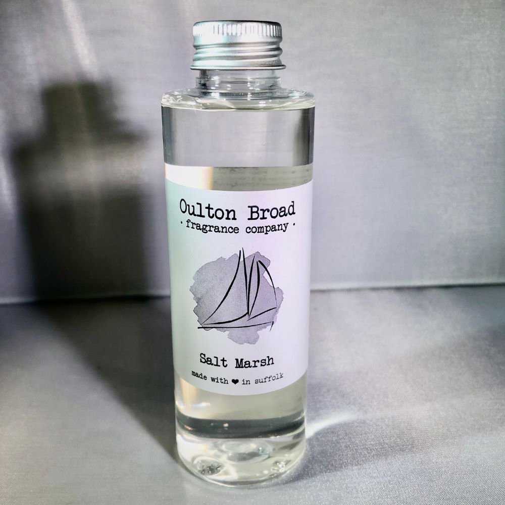 Salt Marsh Reed Diffuser Refill Oil - Oulton Broad Fragrance Company from thetraditionalgiftshop.com