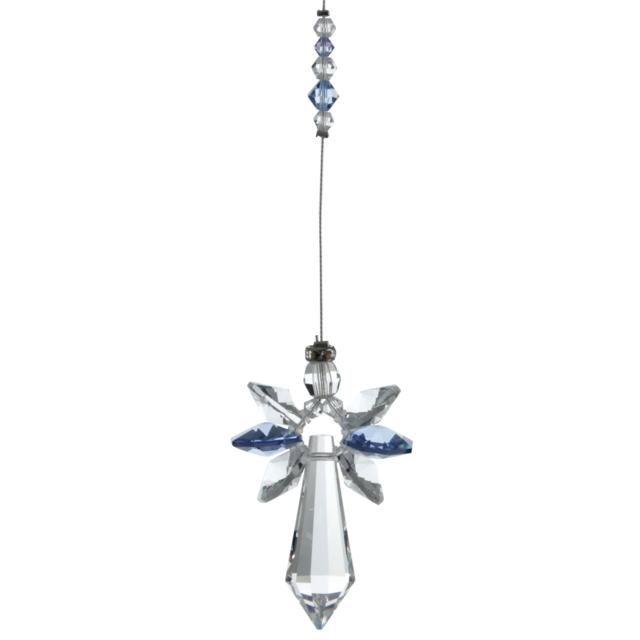 September Birthstone Crystal Guardian Angel - Sapphire (Large)