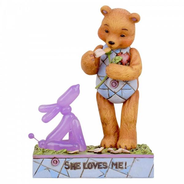 She Loves Me! (Button in Love) - Button and Squeaky by Jim Shore from thetraditionalgiftshop.com