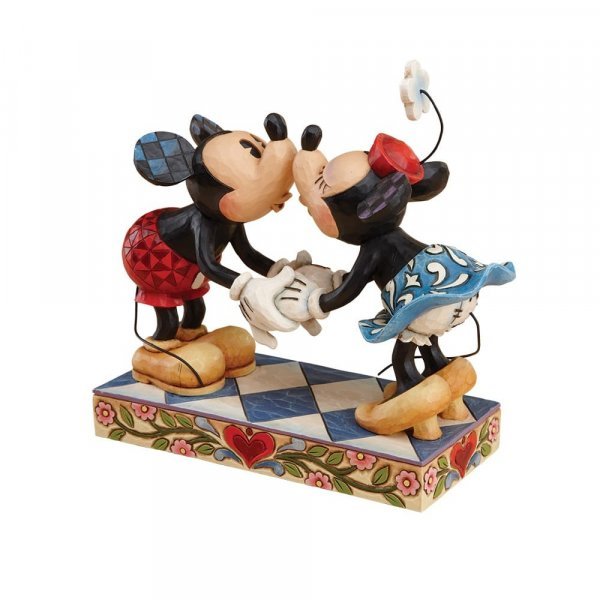 Smooch for my Sweetie (Mickey & Minnie Mouse Kissing) - Disney Traditions from thetraditionalgiftshop.com