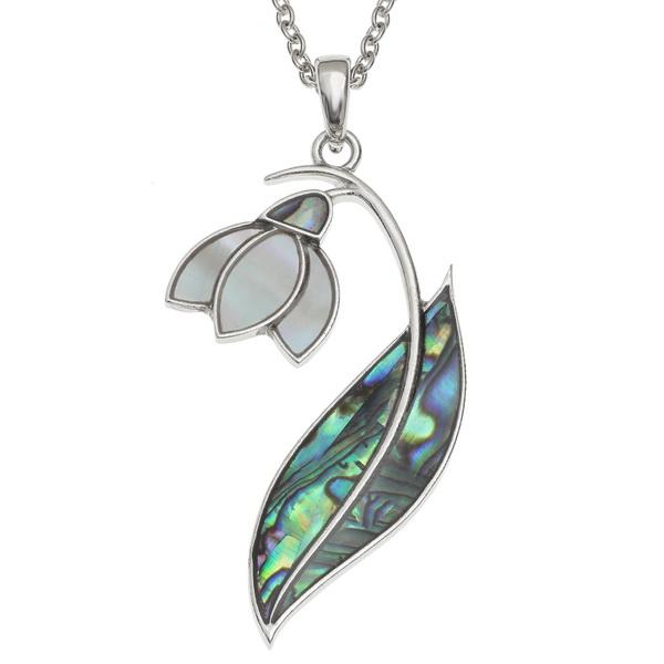Snowdrop Paua Shell Necklace - Tide Jewellery from thetraditionalgiftshop.com