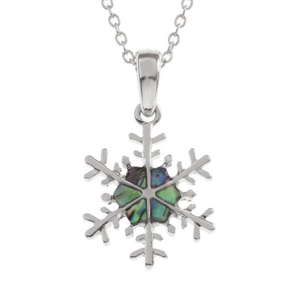 Snowflake Paua Shell Necklace