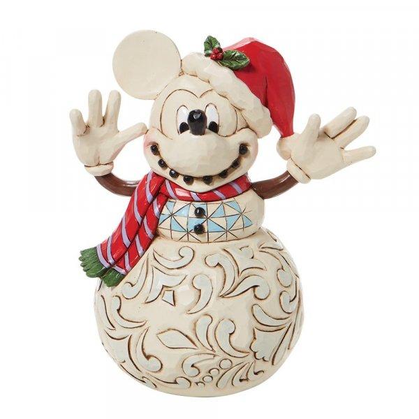 Snowy Smiles (Mickey Mouse as a Snowman) - Disney Traditions from thetraditionalgiftshop.com