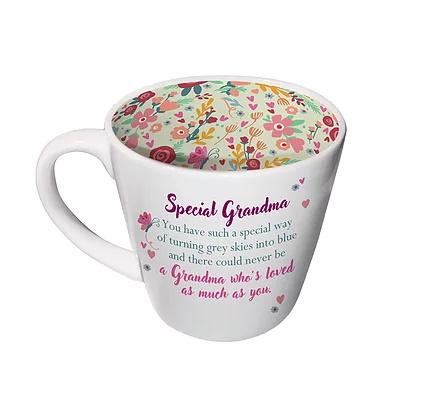 Special Grandma Sentiment Verse Inside Out Mug - Inside Out Mugs from thetraditionalgiftshop.com