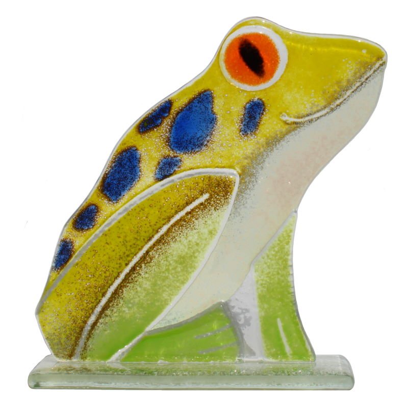 Spot the Frog Fused Glass Ornament - D&J Glassware Fused Glass from thetraditionalgiftshop.com