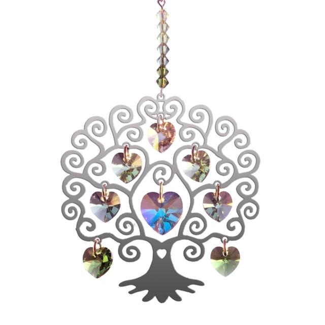 Spring Tree of Life Crystal Suncatcher