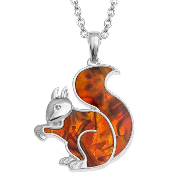 Squirrel Paua Shell Necklace - Tide Jewellery from thetraditionalgiftshop.com