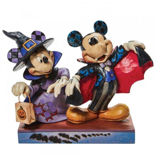 Terrifying Trick-or-Treaters (Mickey & Minnie Mouse as a Vampires) - Disney Traditions from thetraditionalgiftshop.com