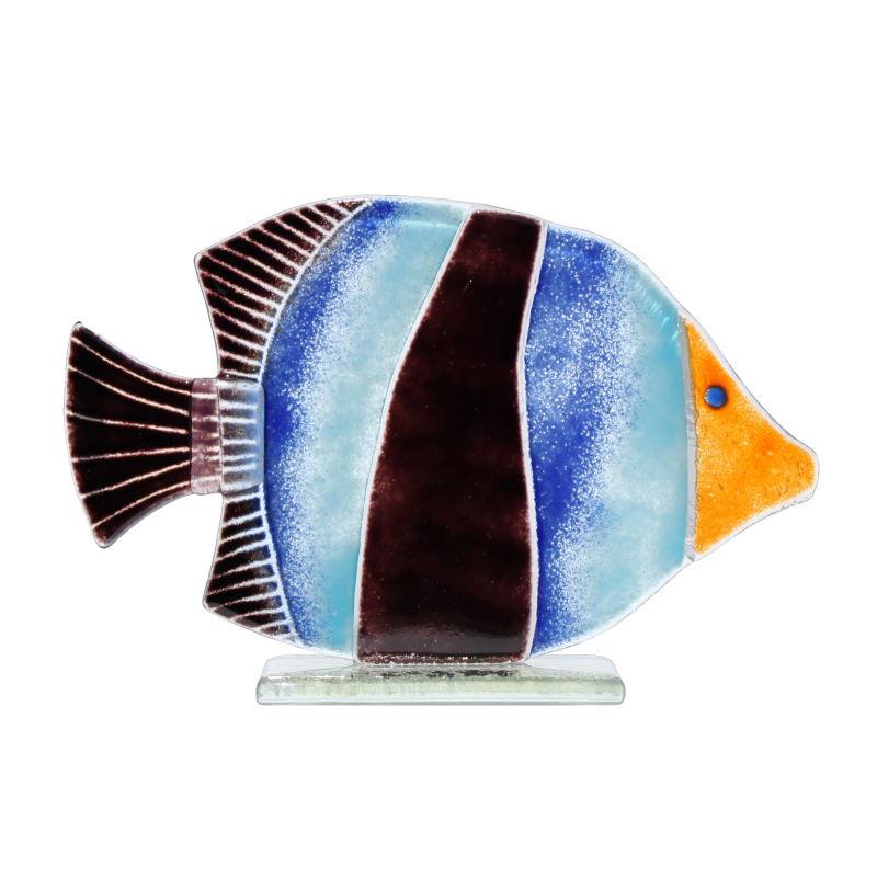 Wanda the Fish Fused Glass Ornament - D&J Glassware Fused Glass from thetraditionalgiftshop.com