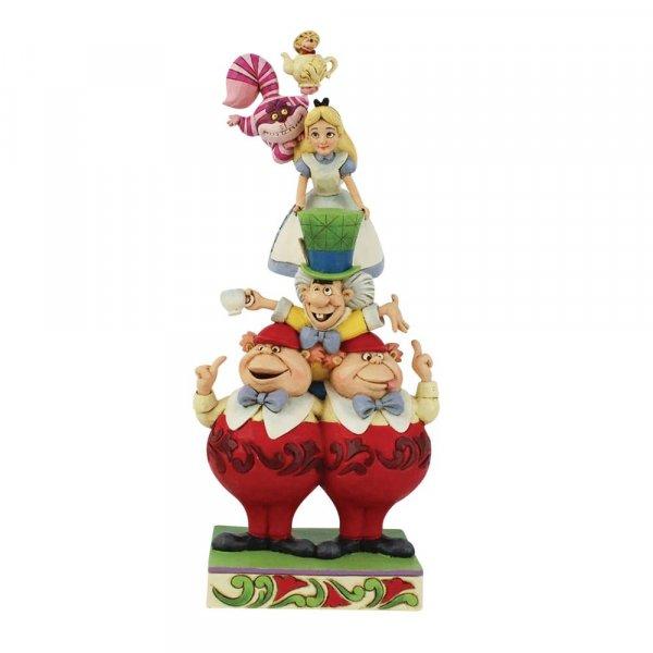 We're All Mad Here (Stacked Alice in Wonderland) - Disney Traditions from thetraditionalgiftshop.com