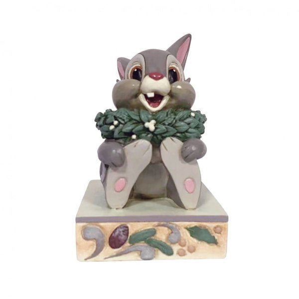 Winter Wonders (Thumper with Christmas Wreath) - Disney Traditions from thetraditionalgiftshop.com
