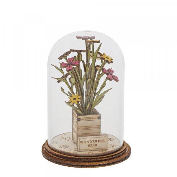 Wonderful Mum Flower Kloche - Kloche from thetraditionalgiftshop.com