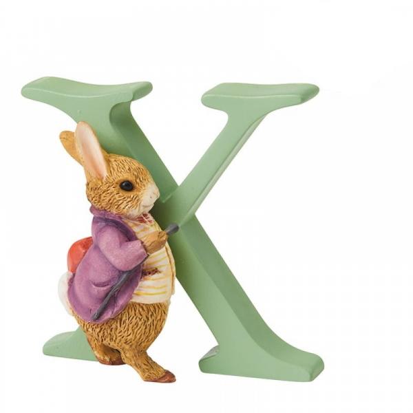 "X" Old Mr Benjamin Bunny Alphabet Letter - Beatrix Potter from thetraditionalgiftshop.com