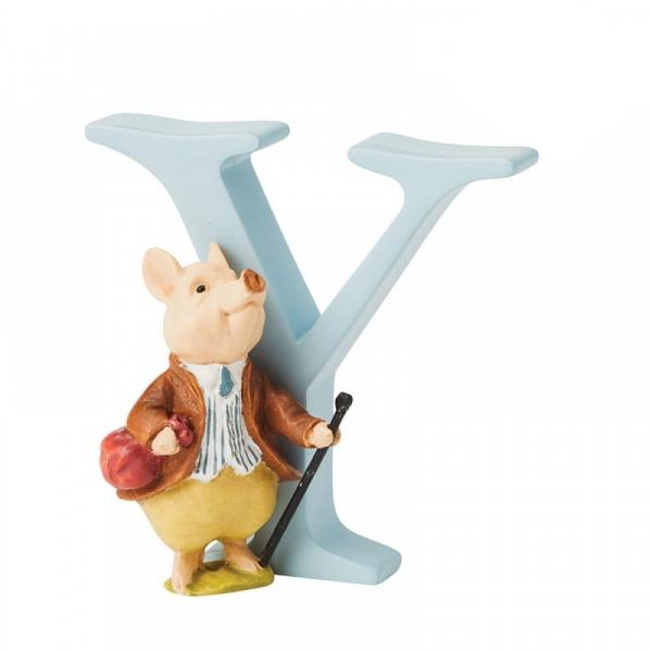 "Y" Pigling Bland Alphabet Letter - Beatrix Potter from thetraditionalgiftshop.com
